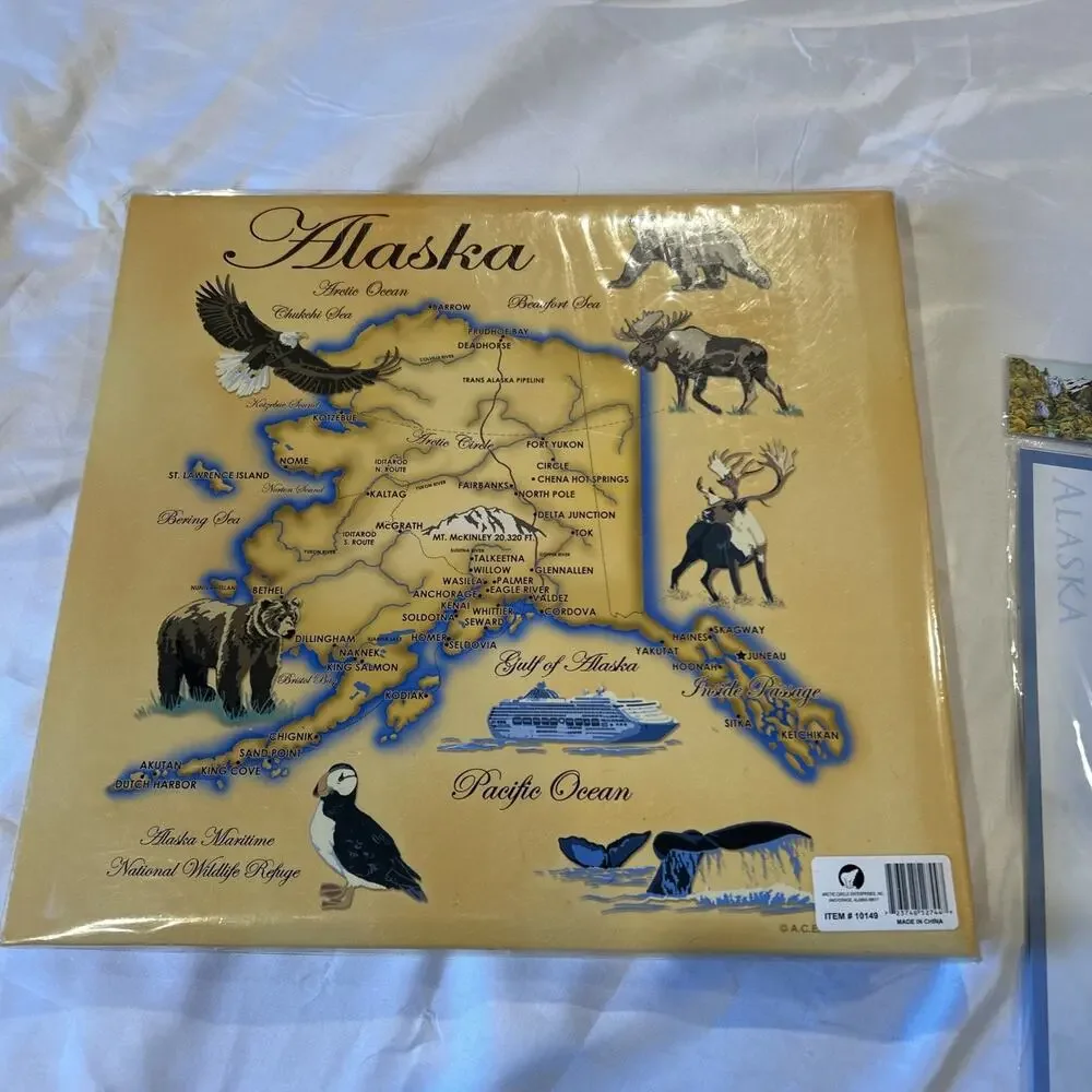Alaska Photo Scrapbook - Top Load -12x12 Bear Moose Eagle W/Memory Book & SB Kit